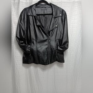 Max Studio Faux leather ladies moto jacket